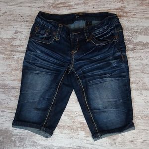 Z2 Jean Bermuda Crop Shorts